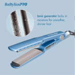 BaBylissPRO Nano Titanium Ionic Straightening Flat Iron – Blue – 1.75"