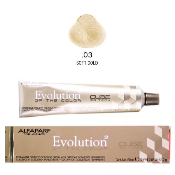 ALFAPARF Evolution Permanent Color #.03 – Permanent Hair Color 2.05 oz