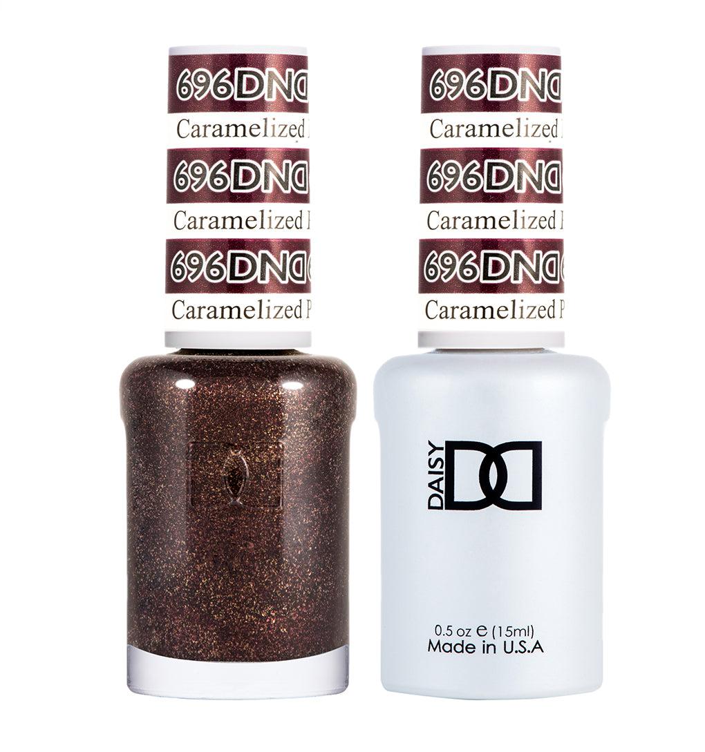DND DC Gel & Lacquer Duo Carmelized Plum #696