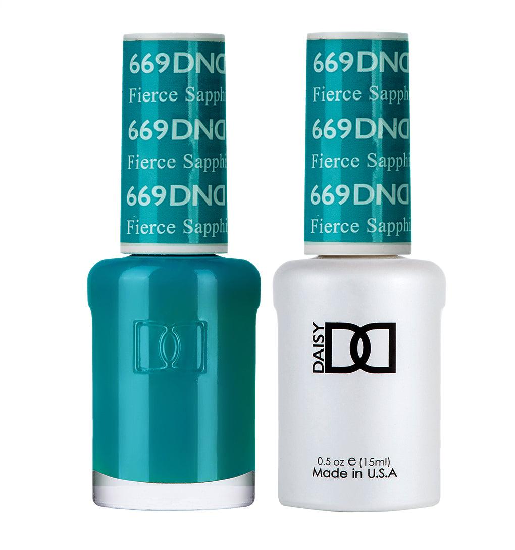 DND DC Gel & Lacquer Duo Fierce Sapphire #669