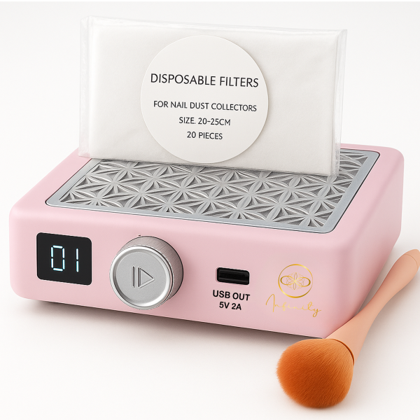 INFINITY 85 Cordless Nail Dust Collector Pink – 85W Brushless Motor