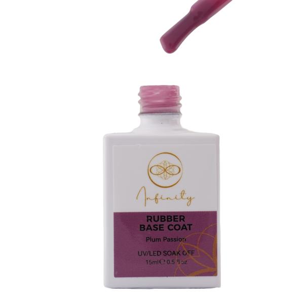INFINITY Rubber Base Plum Passion15 ml / 0.5 oz