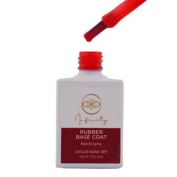 INFINITY Rubber Base Red Enigma 15 ml / 0.5 oz