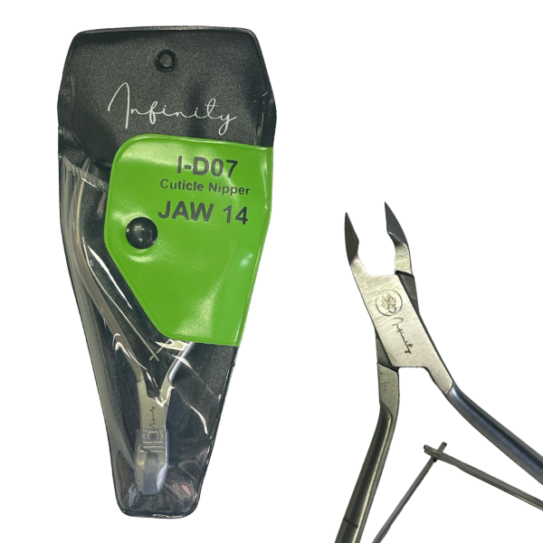 INFINITY Professional Cuticle Nippers – Matte & Polished, 7 mm & 8 mm Options