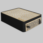 ÜLKA Nano White Portable Dust Collector Manicure P – 30W Black with Gold Grill