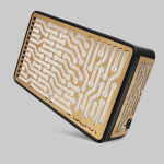 ÜLKA Nano White Portable Dust Collector Manicure P – 30W Black with Gold Grill