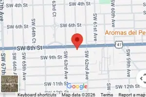 Map preview of Koky Beauty Supply West Miami location