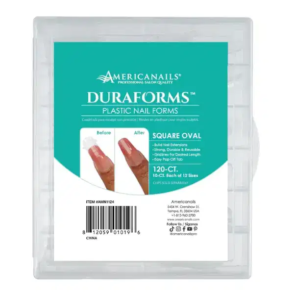 AMERICANAILS Duraforms Square Oval 120 pcs