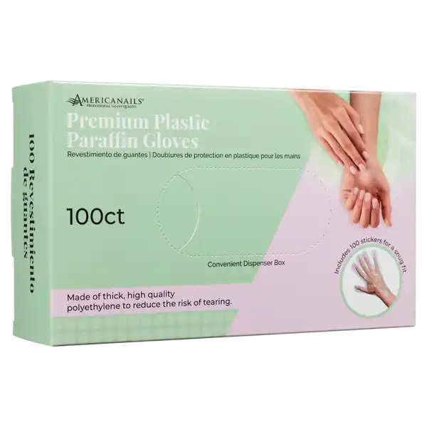 AMERICANAILS Premium Plastic Paraffin Gloves 100 pcs