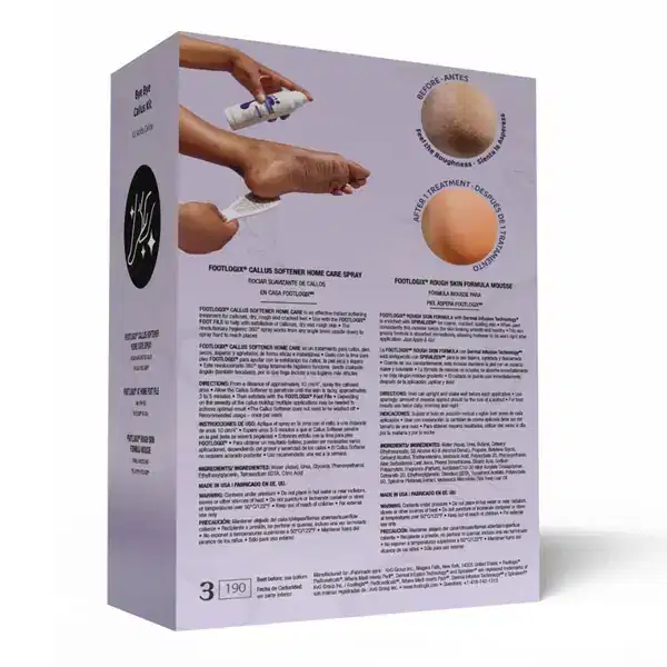 FOOTLOGIX Bye Bye Callus Kit - EXPSPI. Number 7+, Callus Softener Home Care and Foot File