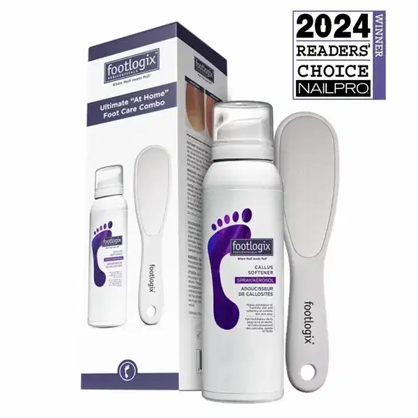 FOOTLOGIX Bye Bye Callus Kit - EXPSPI. Number 7+, Callus Softener Home Care and Foot File
