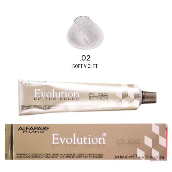ALFAPARF Evolution Color Permanente #0.02 – Color Permanente para Cabello 2.05 oz