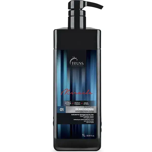 TRUSS Miracle Bidimensional Shampoo 1L It Helps To Protect & Maintain Colored Hair