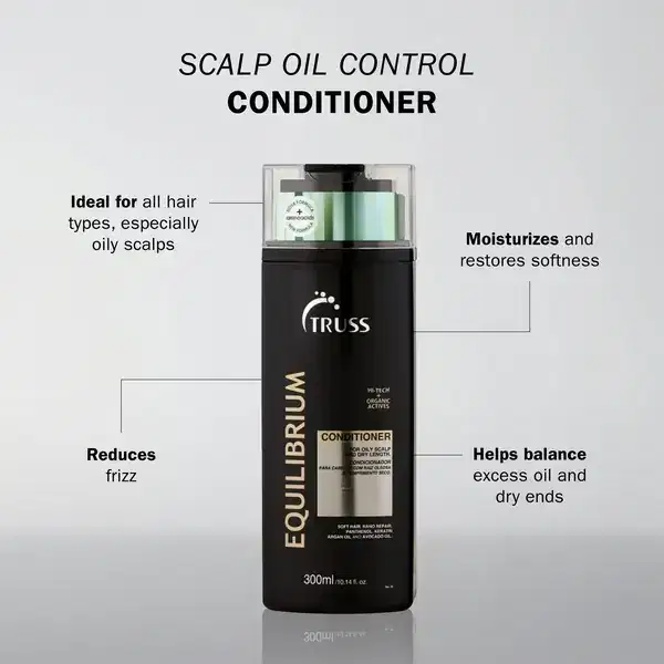 TRUSS Equilibrium Conditioner 300ml For Oily Scalp & Dry Length