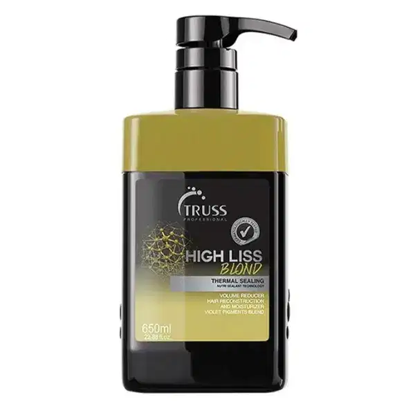 TRUSS High Liss Blond 650ml Smoothing Treatment With Violet Pigment