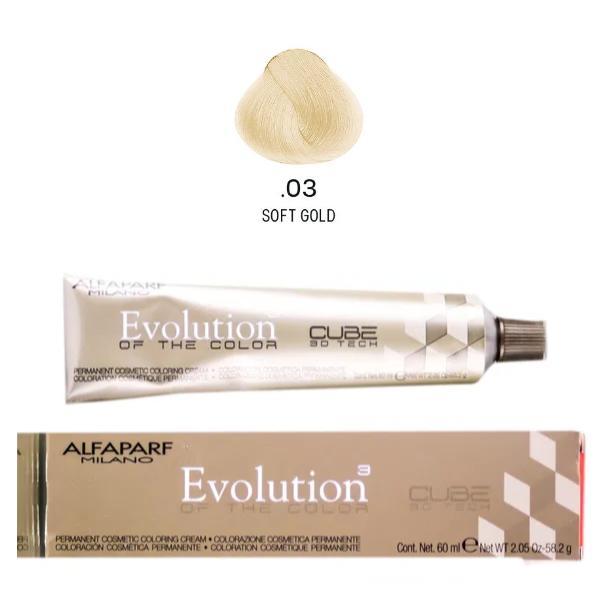 ALFAPARF Evolution Color Permanente #.03 – Color Permanente para Cabello 2.05 oz