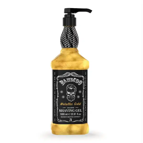 BANDIDO Shaving Gel Metallic Gold 1000 ml 33.81 oz