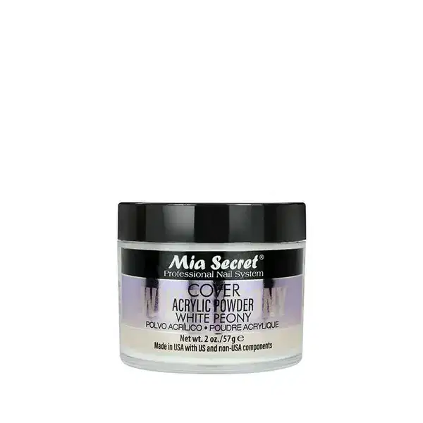 MIA SECRET Cover White Peony Acrylic Powder 2 Oz PL430NY