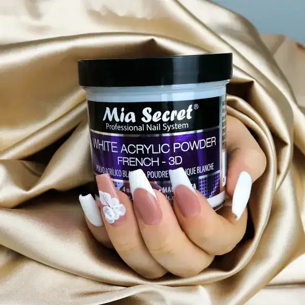 MIA SECRET Cover White Acrylic Powder 4 Oz PL440W