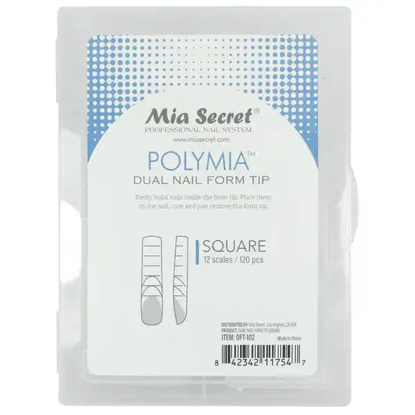 MIA SECRET Poly Dual NAil Form Tip Square 120