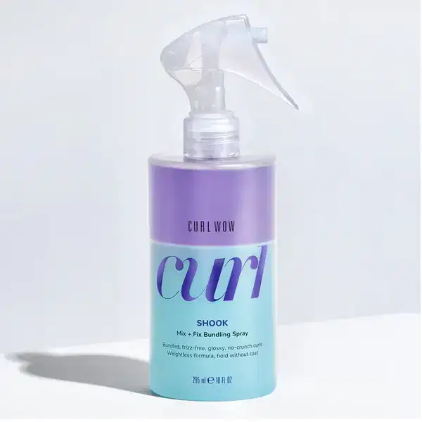 WOW Curl Shook Mix Fix Bundling Spray Bundled Frizz Free, Glossy, No-Cruch Curls 295 ml / 10 Oz
