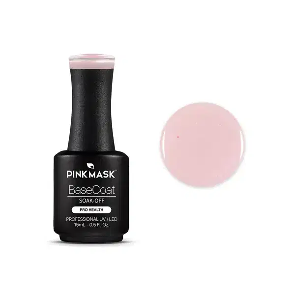 PINK MASK Rubber Base Coat Clear 15 ml 0.5 oz