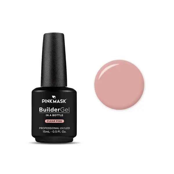 PINK MASK Builder Gel in a Bottle Clear 15 ml 0.5 oz
