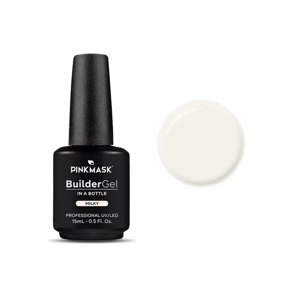 PINK MASK Builder Gel in a Bottle Milky 15 ml 0.5 oz