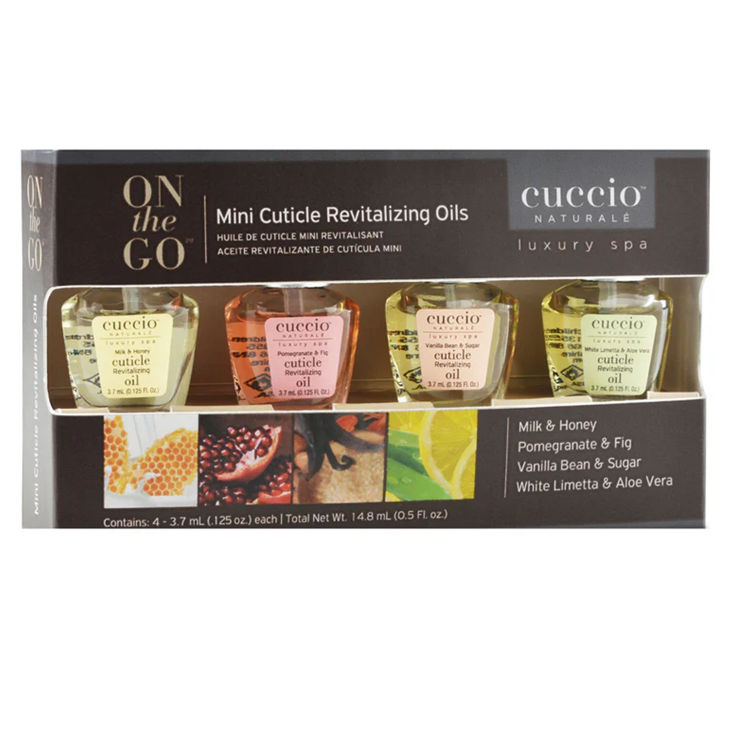 Set de 4 Piezas de Aceites Revitalizantes para Cutículas CUCCIO Mini