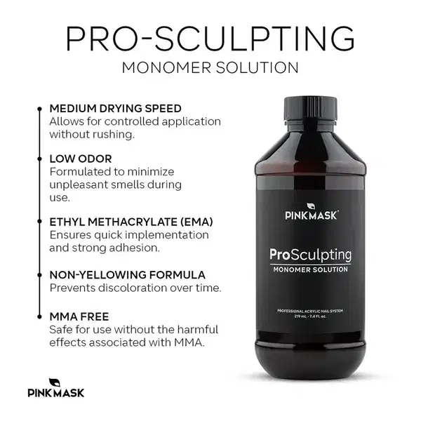PINK MASK ProSculpting Monomer Solution 219ml - 7.