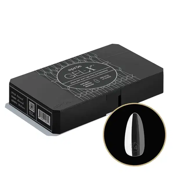 APRES GEL-X Natural Almond Medium 2.0 Box 600 Tips of 14 Size