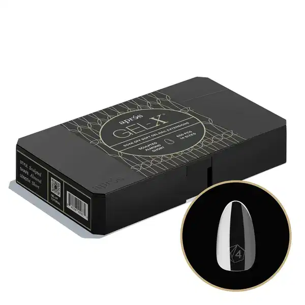 APRES GEL-X Sculpted Almond Short 2.0 Box 600 Tips of 14 Size