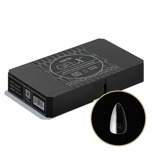 APRES Gel-X Natural Stiletto Short 2.0 Box 600 Tips of 14 Size