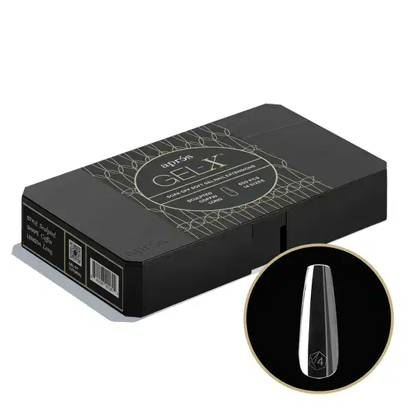 APRES GEL-X Sculpted Coffin Long 2.0 Box 600 Tips of 14 Size