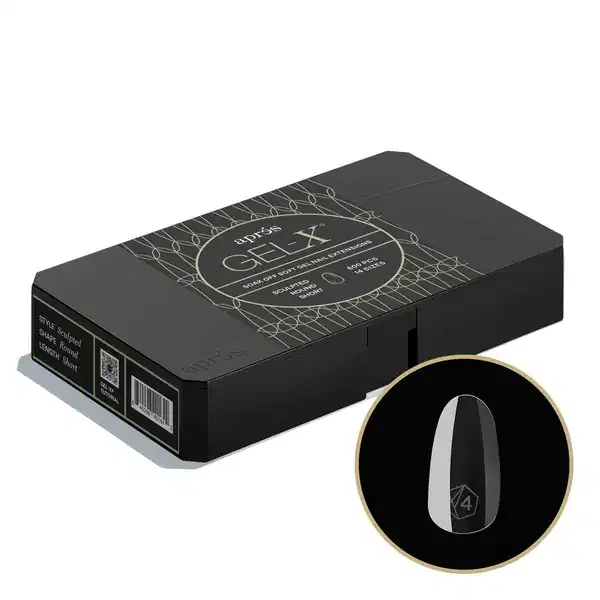 APRES GEL-X Sculpted Round Short 2.0 Box 600 Tips of 14 Size