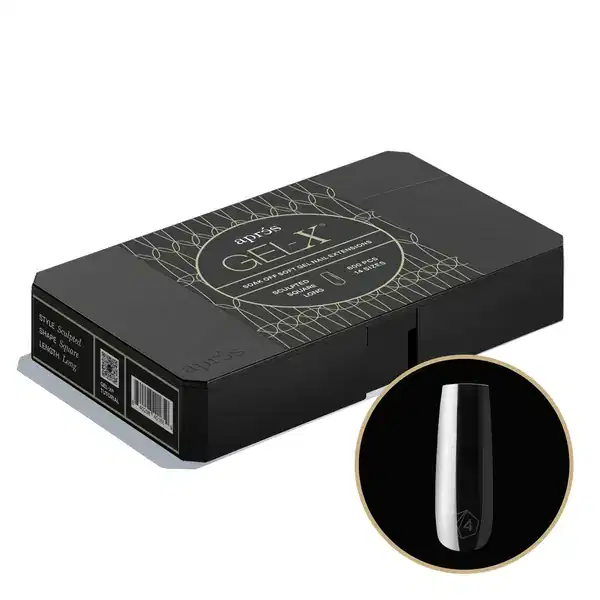 APRES GEL-X Sculpted Square Long 2.0 Box 600 Tips of 14 Size