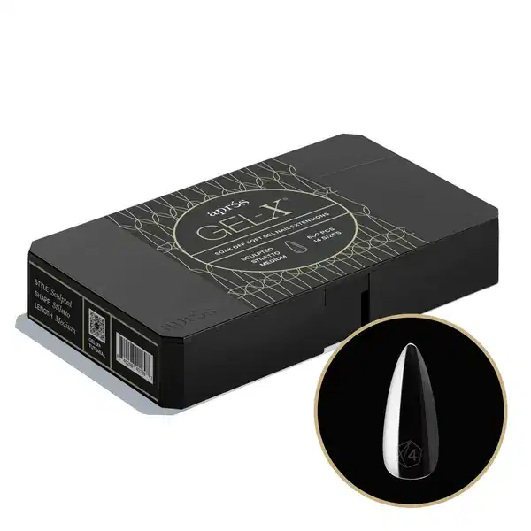 APRES Gel-X Sculpted Stiletto Medium 2.0 Box 600 Tips of 14 Size