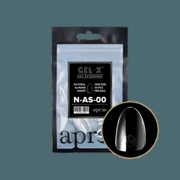 APRES Gel-X Natural Square Long Refill Bags #00 Bag Contains 50 pcs Of The Desired Size