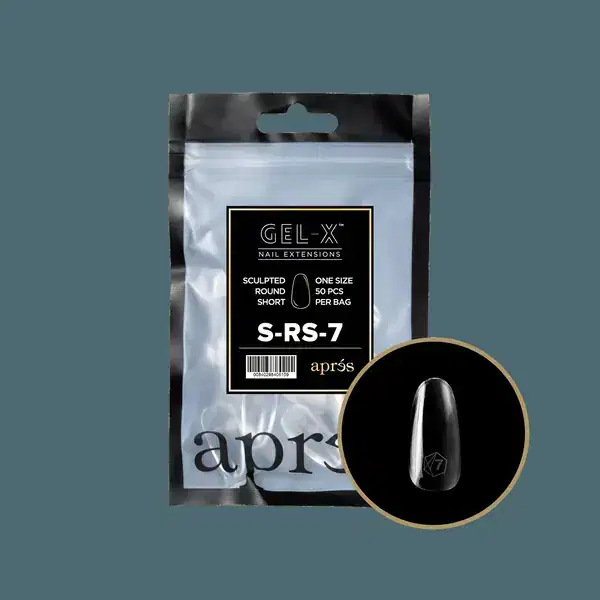 APRES Gel-X Sculpted Round Short Refill Bags #7 Bag Contains 50 pcs Of The Desired Size