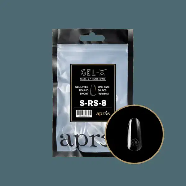 APRES Gel-X Sculpted Round Short Refill Bags #8 Bag Contains 50 pcs Of The Desired Size