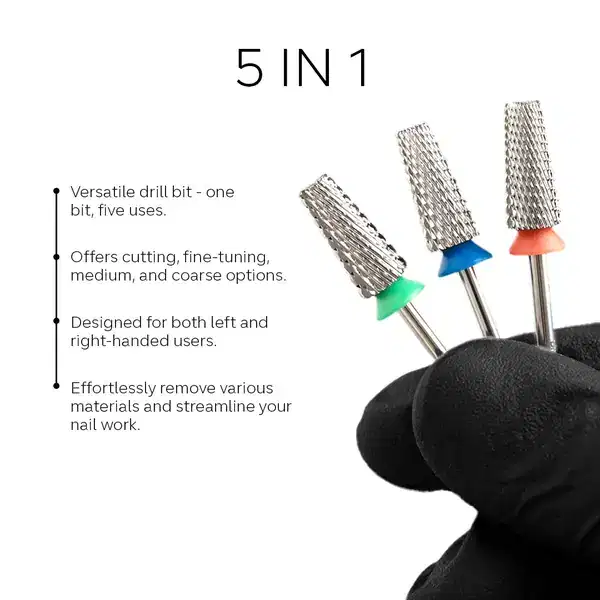 PINK MASK Carbide Bit 5 in 1 Red