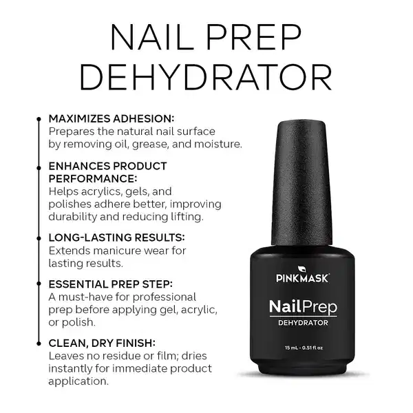 PINK MASK Nail Prep Dehydrator 15 ml 0.5 oz