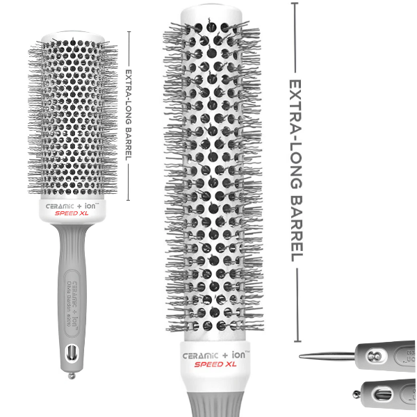 Olivia Garden Ceramic+Ion Speed 55XL Round Thermal Brush – Extra Long Barrel