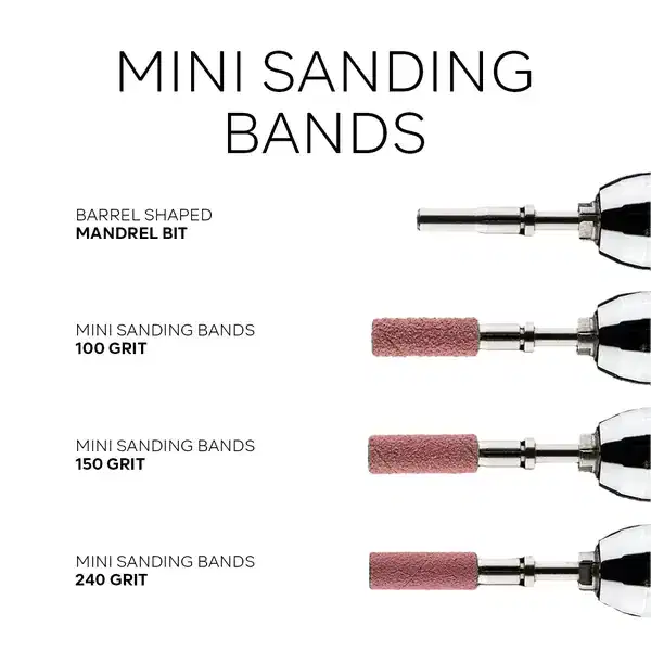 PINK MASK Pro Bit Mini Sanding Bands 150 Grits