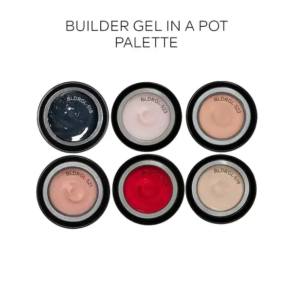 PINK MASK Builder Gel In a Pot Shimmer White 30 gr 1 oz