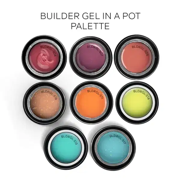 PINK MASK Builder Gel In a Pot Shimmer White 30 gr 1 oz