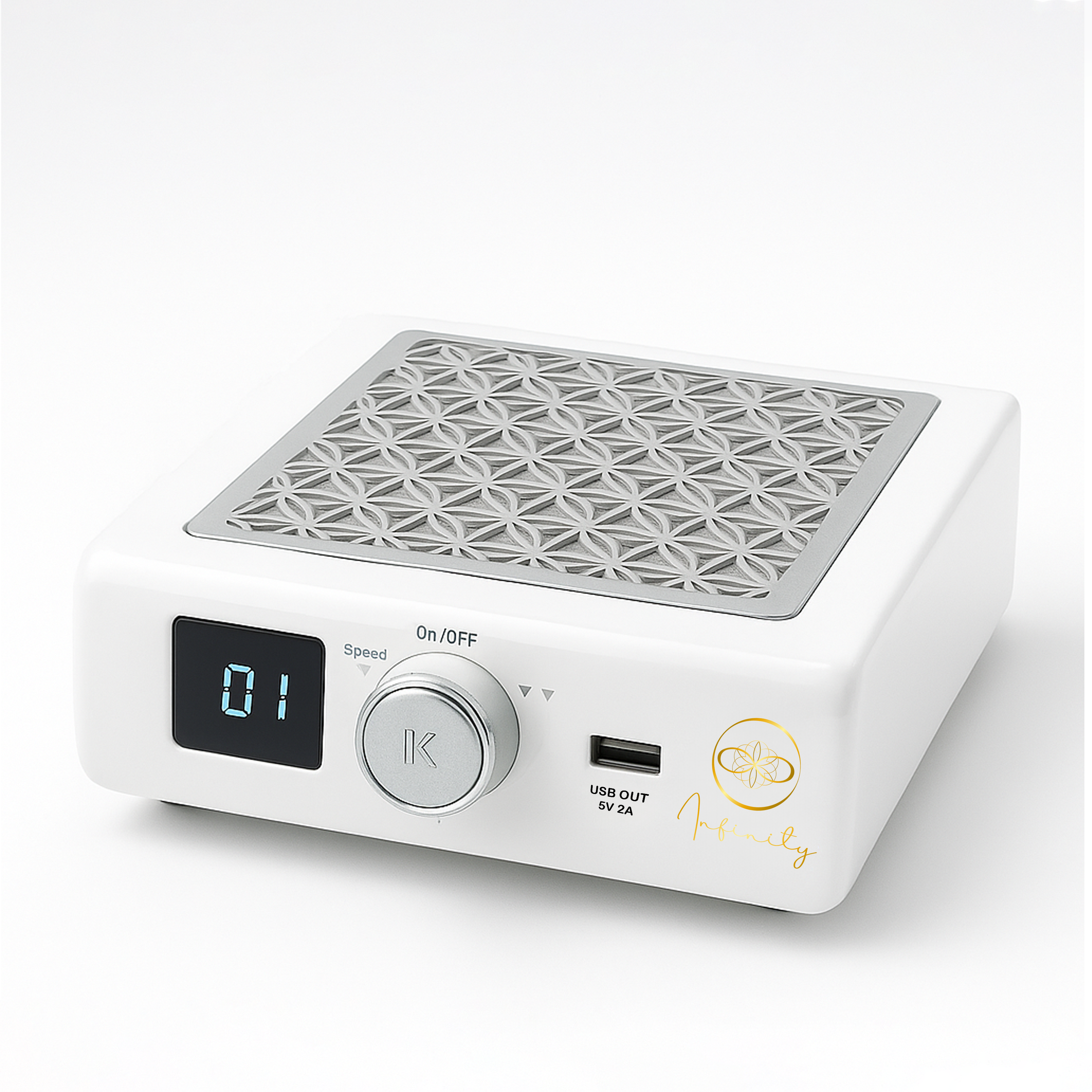 INFINITY 85 Cordless Nail Dust Collector White – 85W Brushless Motor