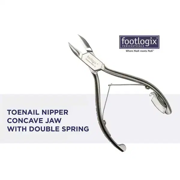 FOOTLOGIX Toenail Nipper Concave Jaw With with Double Spring