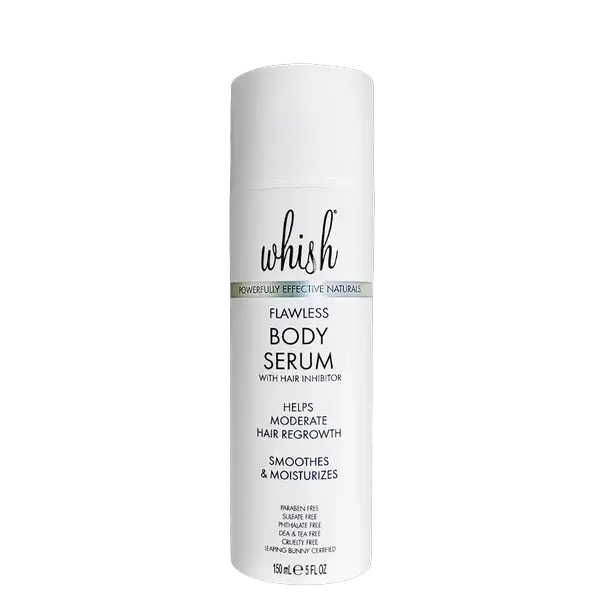 WHISH Flawless Body Serum With Hair Inhibitor Hepls Moderate Hair Regrowth 150 ml / 5 oz