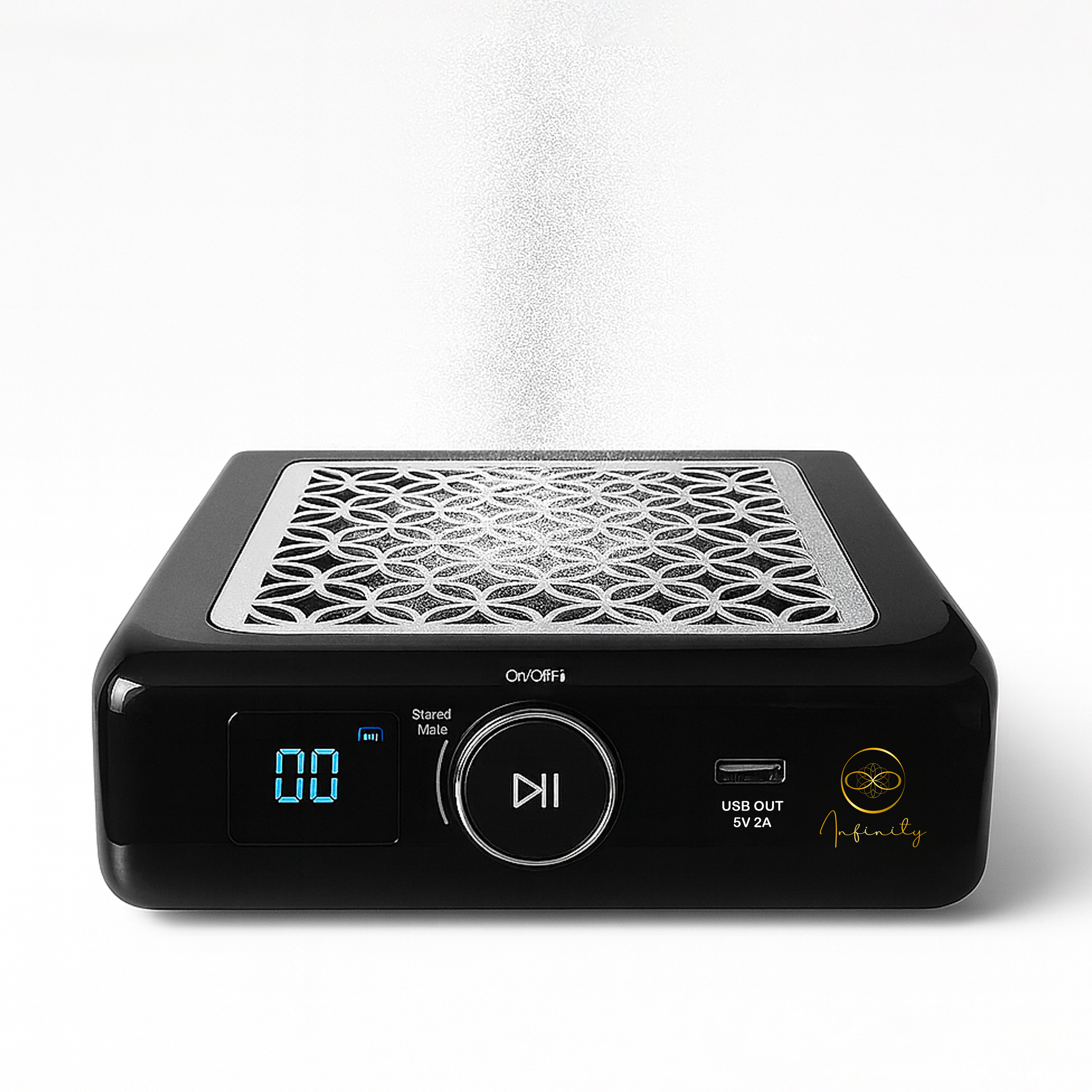 INFINITY 85 Cordless Nail Dust Collector  Black – 85W Brushless Motor